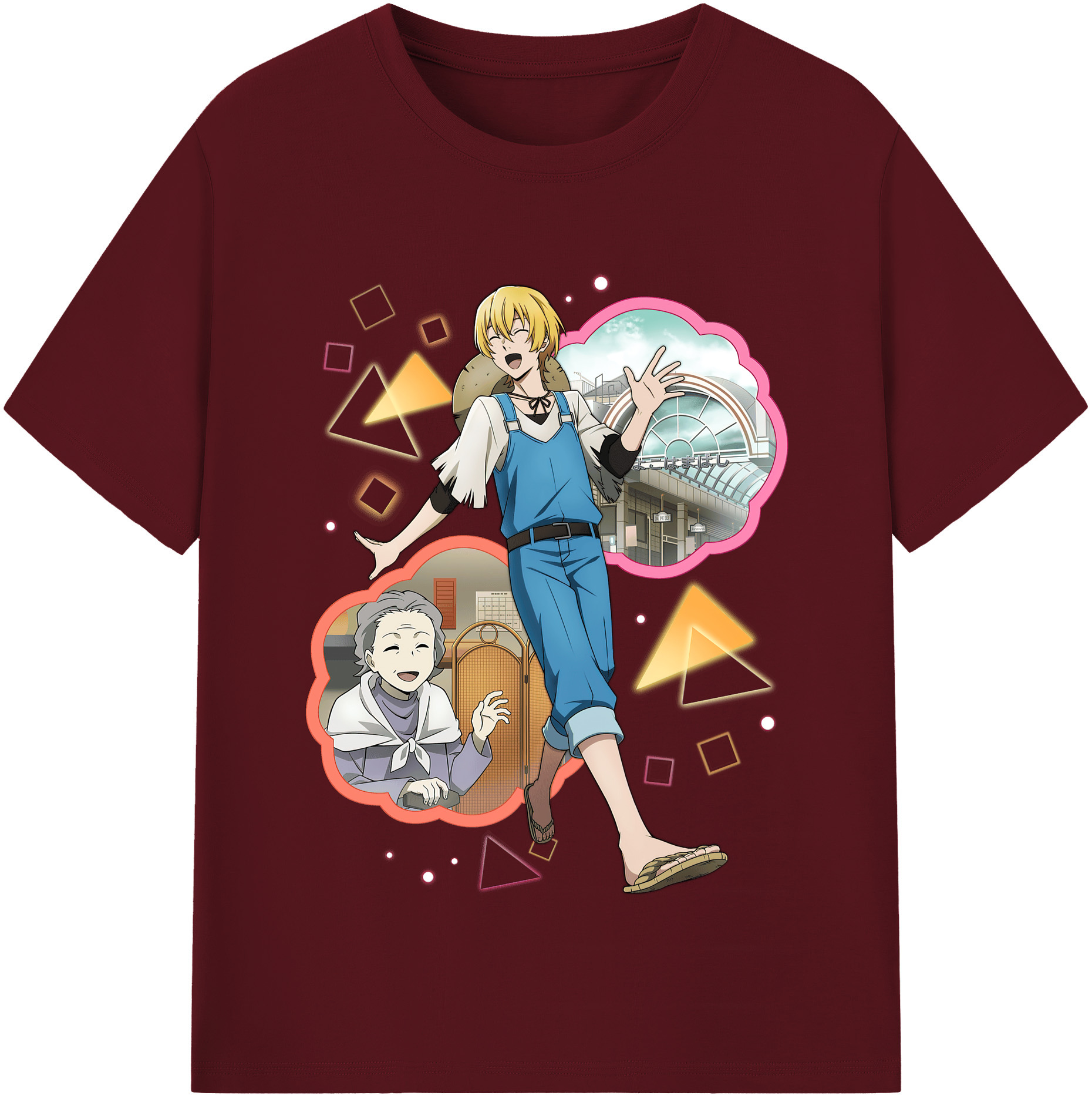（画像用） 文豪ストレイドッグス Bungo Stray Dogs 綿100％半袖Tシャツ（フロントプリント）